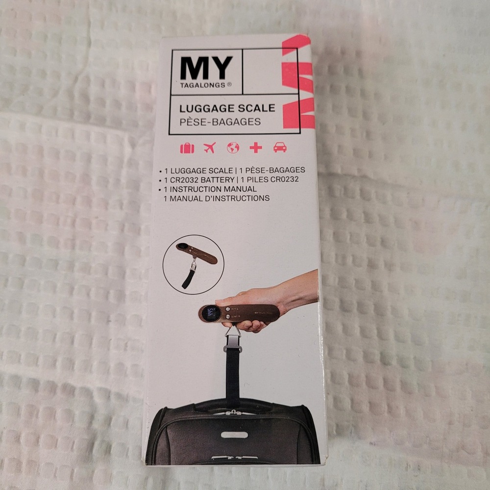 My Tagalongs Digital Luggage Scale Brown Travel‎ Accessory New in Box